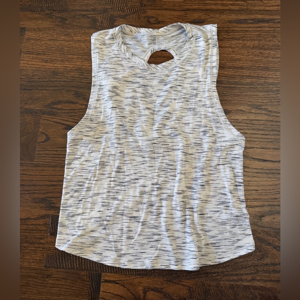 Lululemon Cross Back Heather Gray Tank Top